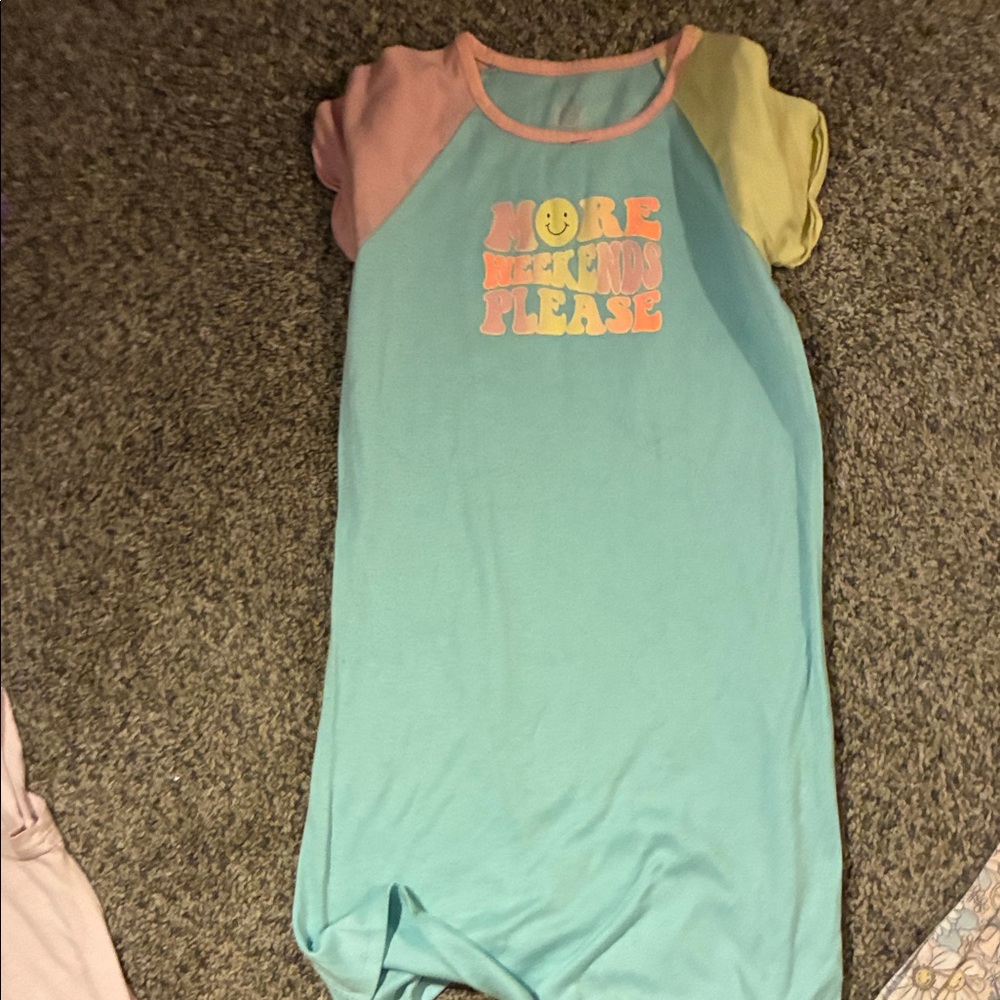 Kids Colorful Pajamas Nightgown